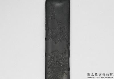 图片[2]-Inkstick inscribed with “Baizi liu” and flower sprays, Ming dynasty (1368-1644)-China Archive